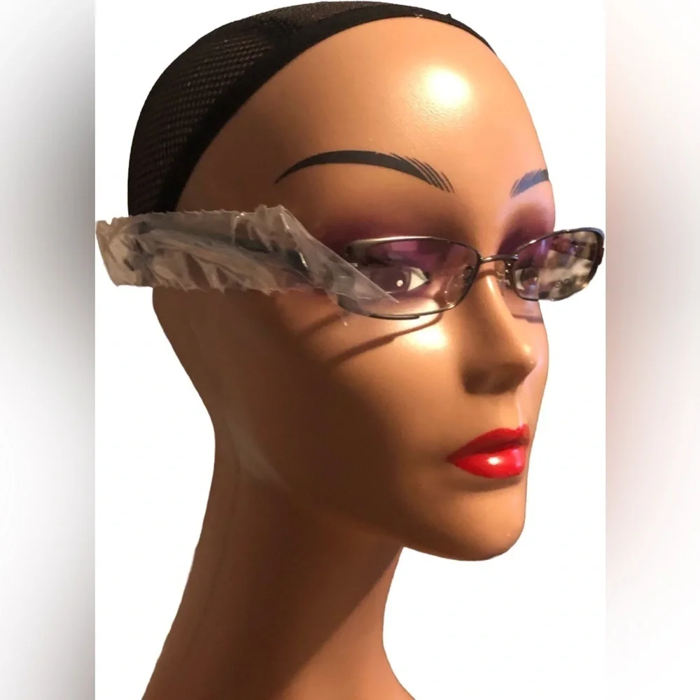 FENDI F943 Women’s Gunmetal Black Zero Power Reading Glasses Sz Small 49-16-135